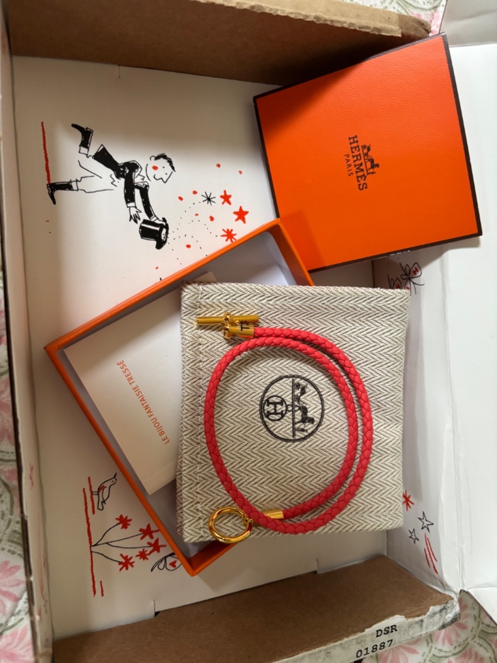 Hermes braided toggle bracelet - Picture 3 of 6